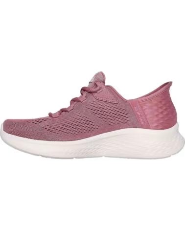 SKECHERS 150012DKMV SLIP-INS MESH DARK MAUVE SNEAKER MESH-PINK TRIM