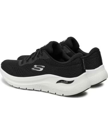 SKECHERS ZAPATILLAS 150051BKW ARCH FIT PARA MUJER BLACK MESH-WHITE TRIM