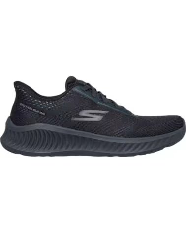SKECHERS SNEAKERS 216375BBK UOMO NERO BLACK TEXTILE-SYNTHETIC