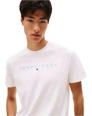 TOMMY HILFIGER CAMISETA DM0DM207440K5 DE MANGA CORTA BLANCO