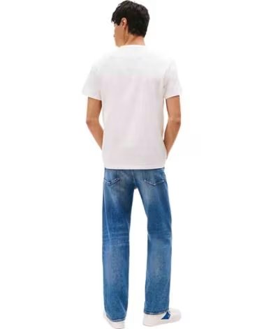 TOMMY HILFIGER CAMISETA DM0DM207440K5 DE MANGA CORTA BLANCO