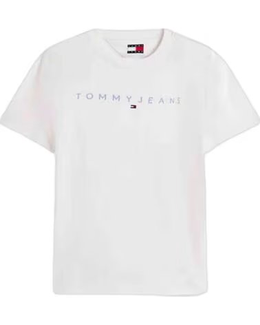 TOMMY HILFIGER CAMISETA DM0DM207440K5 DE MANGA CORTA BLANCO