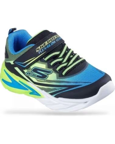 SNEAKERS SKECHERS FLEX-GLOW ULTRA 400139L-BBLM NEGRO-AZUL