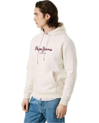 PEPE JEANS FELPA CON CAPPUCCIO PM5800009-804 AVORIO 804IVORY WHITE