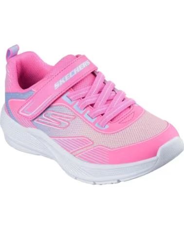 SKECHERS ZAPATILLAS 303657L-HPMT EN ROSA PARA NINAS HOT PINK PU-MULTI MESH