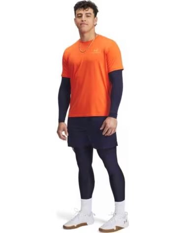 UNDER ARMOUR T-SHIRT SPORTIVA 1383973-844 RUSH DA UOMO ORANGE