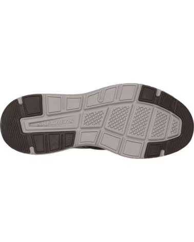 SKECHERS SCARPE SLIP-INS 211190-BRN MARRONE UOMO BROWN KNITTED MESH - SYNTHETIC