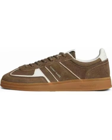 TOMMY JEANS SNEAKER EN0EN02838-RBM IN CAMOSCIO DA UOMO MARRóN