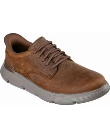 ZAPATOS SKECHERS 205353-CDB DE PIEL MARRÓN PARA HOMBRE DARK BROWN LEATHER - SYNTHETIC