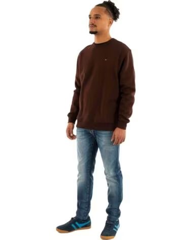 TOMMY JEANS SWEATSHIRT RICH BROWN FÜR HERREN