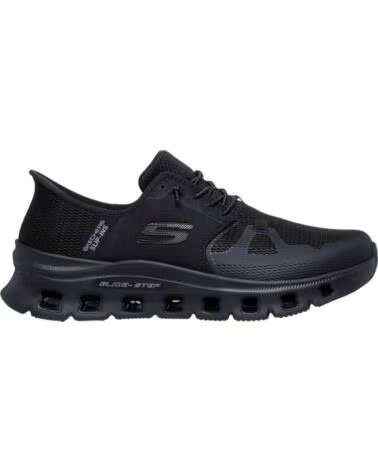 SKECHERS SCARPE 232930-OLBK GLIDE-STEP SLIP-INS DA UOMO OLIVE MESH-HOTMELT-BLACK TRIM