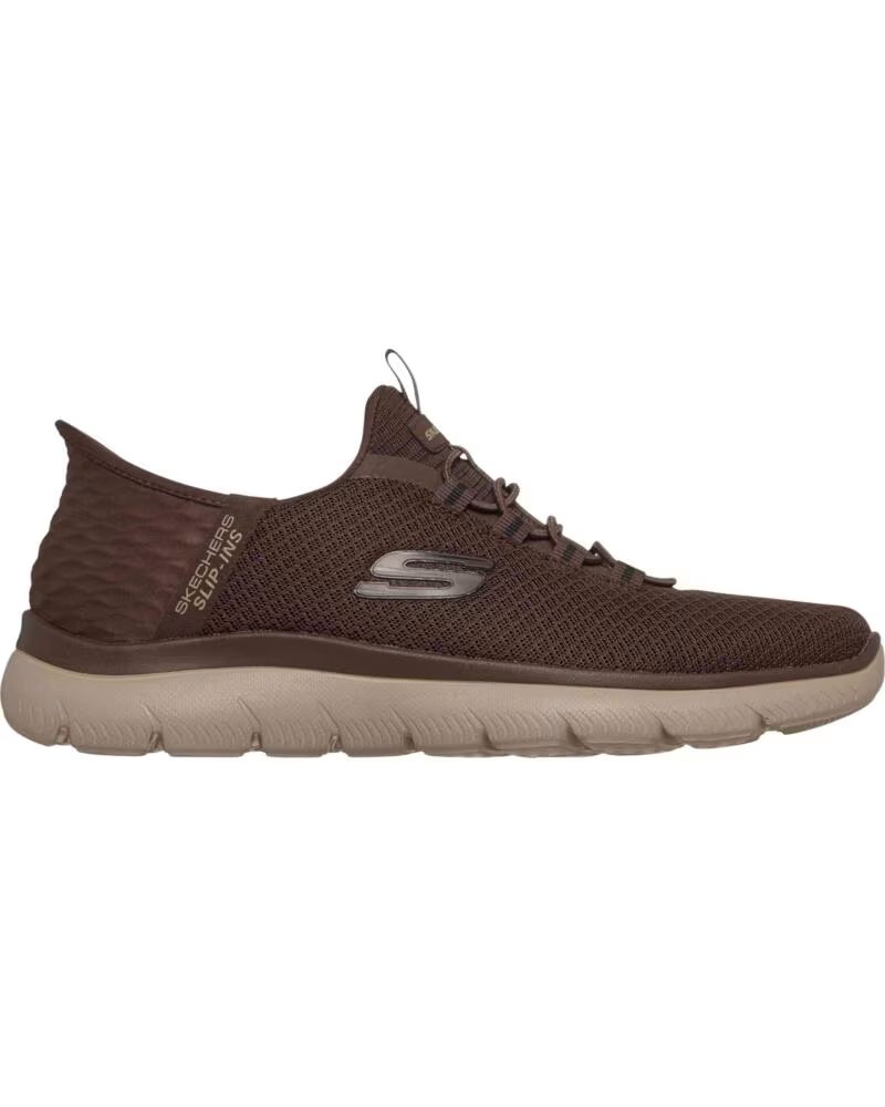 SNEAKERS SKECHERS SLIP-INS 232457-CHOC UOMO MARRóN