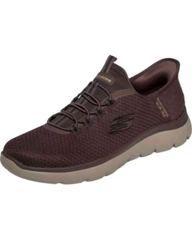SNEAKERS SKECHERS SLIP-INS 232457-CHOC UOMO MARRóN