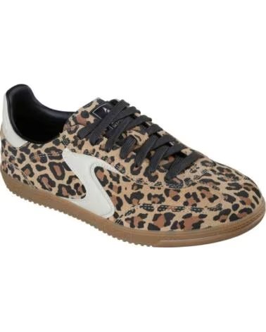 SKECHERS ZAPATILLAS 185356-LPD ESTAMPADO LEOPARDO PARA MUJER LEOPARD LEATHER-TRIM