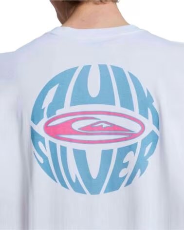 QUICKSILVER CAMISETA DE MANGA CURTA QUIKSILVER QUIKGLOBE PARA HOMEM BLANCO