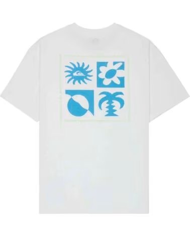 QUICKSILVER T-SHIRT QUIKSILVER EQYZT08264-WBK0 À MANCHES COURTES POUR HOMME AZUL