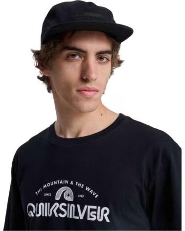QUICKSILVER CAMISETA QUIKSILVER EV VISTA MANGA CORTA NEGRO BLANCO