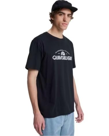 QUICKSILVER CAMISETA QUIKSILVER EV VISTA MANGA CORTA NEGRO BLANCO