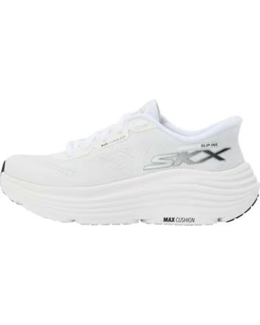 SKECHERS ZAPATILLAS MAX CUSHIONING SLIP-INS 129473-WBK MUJER