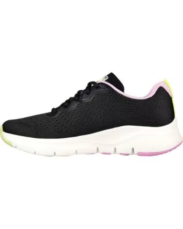 SKECHERS SNEAKERS ARCH FIT-INFINITY COOL NERO/ROSA MUJER