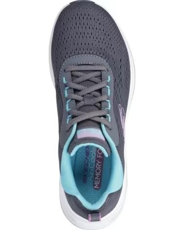 SKECHERS ZAPATILLAS ZAPATILLAS SKECH-AIR META AIRED OUT GRIS CLARO AZUL BLANCO EN GRIS PARA UNISEX MUJER