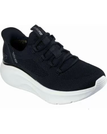 SKECHERS SNEAKERS 117617-BLK SLIP-INS DONNA MUJER