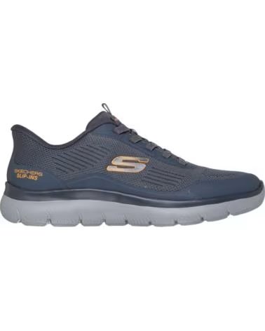 SKECHERS SNEAKERS 233047-CCOR SLIP-INS BLU GRIGIO GRISACEO
