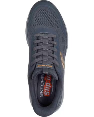 SKECHERS SNEAKERS 233047-CCOR SLIP-INS BLU GRIGIO GRISACEO