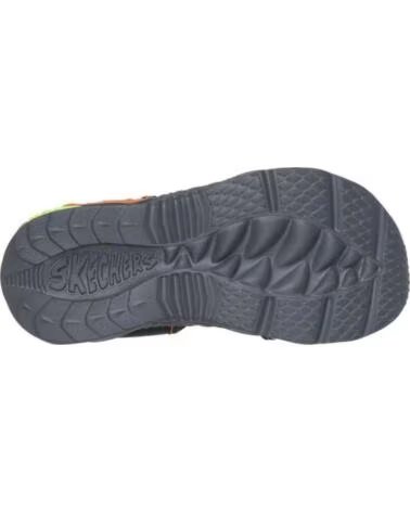 SKECHERS 400614L-BKOR KINDERSANDALEN MIT DINOSAURIER-DESIGN INFANTIL