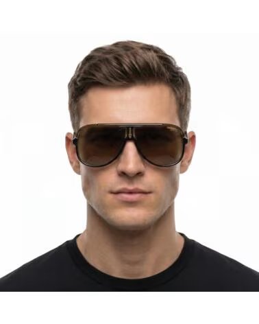 CARRERA GAFAS DE SOL HOMBRE ESTILO PILOTO 1059-S NEGRO-DORADO