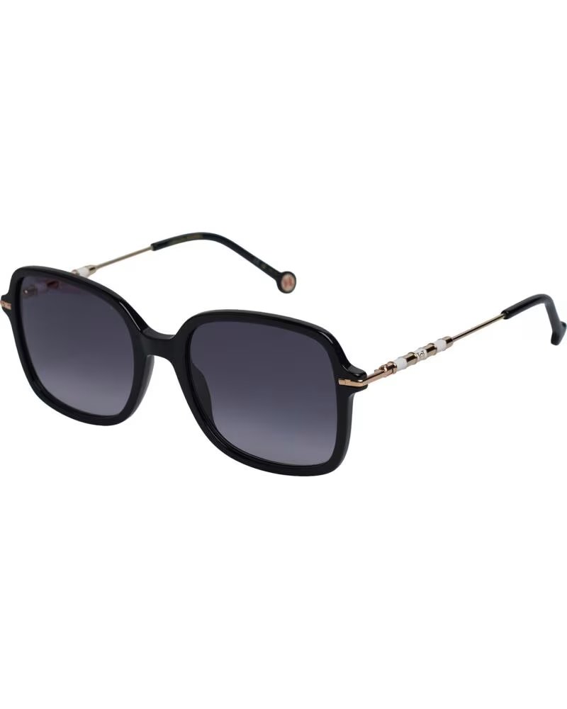 CAROLINA HERRERA SUNGLASSES HER0101-S SQUARE BLACK-GOLD NEGRO-DORADO
