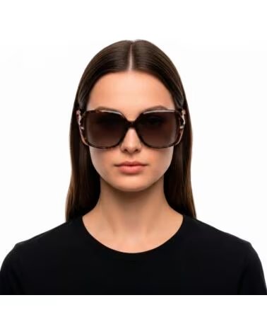 CAROLINA HERRERA GAFAS DE SOL MUJER CUADRADAS OVERSIZE HER0132-G-S MARRóN-DORADO