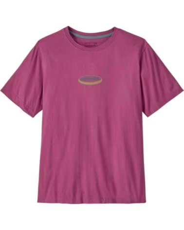 PATAGONIA T-SHIRT 95 OVAL LOGO FADED MAGENTA UOMO
