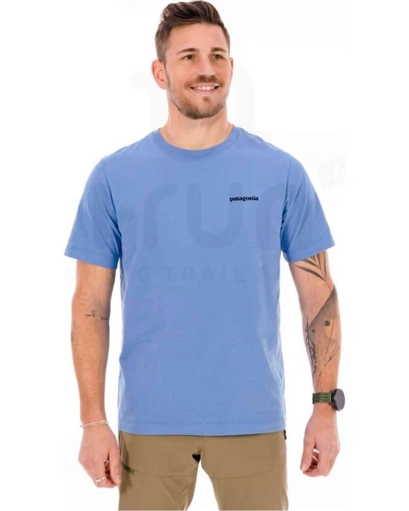 PATAGONIA P-6 LOGO SHORT SLEEVE T-SHIRT AZUL