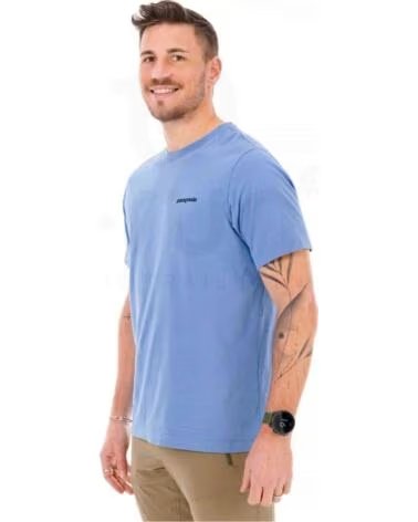 PATAGONIA P-6 LOGO SHORT SLEEVE T-SHIRT AZUL