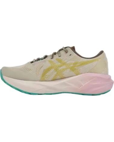 ASICS NOVABLAST 5 TR LAUFSCHUHE GRAU BEIGE DAMEN