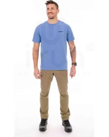 PATAGONIA P-6 LOGO SHORT SLEEVE T-SHIRT AZUL