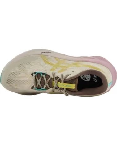 ASICS NOVABLAST 5 TR LAUFSCHUHE GRAU BEIGE DAMEN