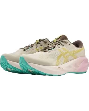 ASICS NOVABLAST 5 TR LAUFSCHUHE GRAU BEIGE DAMEN
