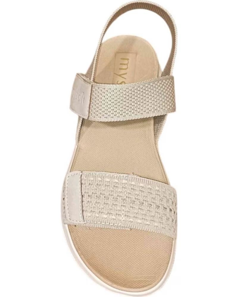 MYSOFT SANDALIAS MEMORY FOAM 26M360-BE SANDALIAS COMODAS MUJE BEIGE
