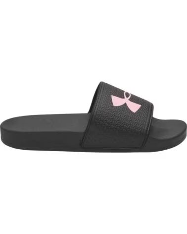 UNDER ARMOUR ANZARUN SLIDE CLAQUETTES NOIRES ET ROSES BLACK