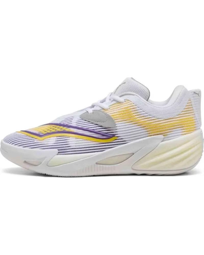 PUMA ALL-PRO NITRO 2 UNISEX BASKETBALL SHOES WHITE PELE YELLOW PELé