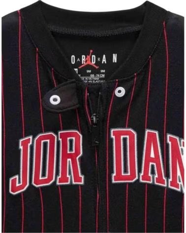 JORDAN MACACÃO DE BEBÉ COM PÉS MJ 23 BLACK