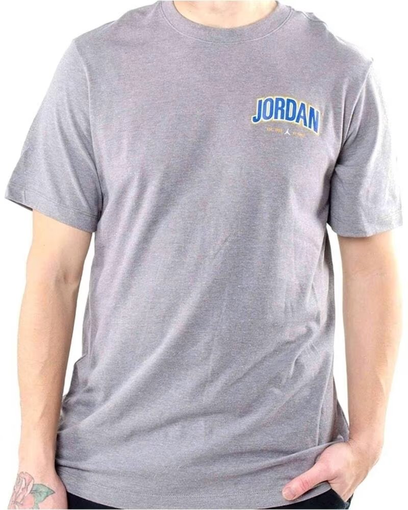 JORDAN CAMISETA JUMPMAN GRAPHIC MANGA CORTA GRIS