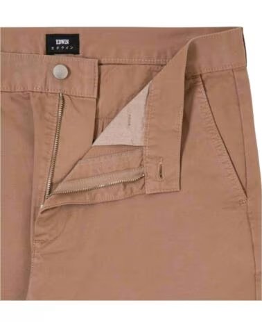 EDWIN JAGA LOOSE PAN PORTABELLA PANTALON HOMME BROWN