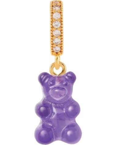CRYSTAL HAZE COLGANTE NOSTALGIA BEAR MORADO CON CRISTALES RED