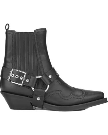 GANNI BOTTES CHELSEA WESTERN FITTED BLACK