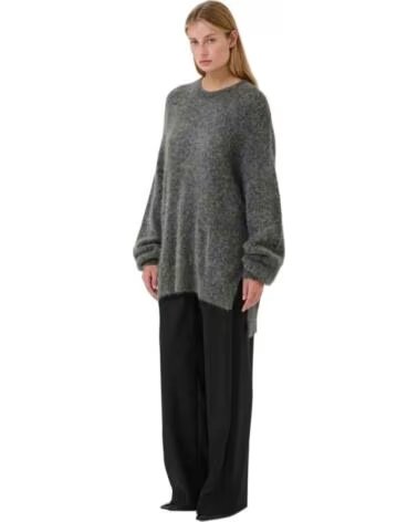 GESTUZ CAMISOLA GZSASI EM MALHA TEXTURIZADA DARK GREY