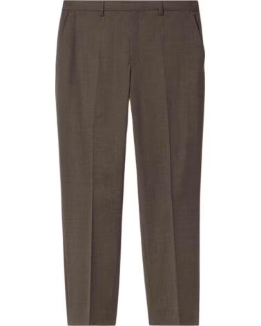 FILIPPA K EMMA COOL WOOL CROPPED TROUSERS DRIFTWOOD
