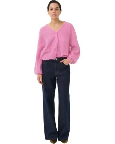 GESTUZ CARDIGAN DE MALHA GZDEBBIE EM ROSA BEGONIA MéLANGE